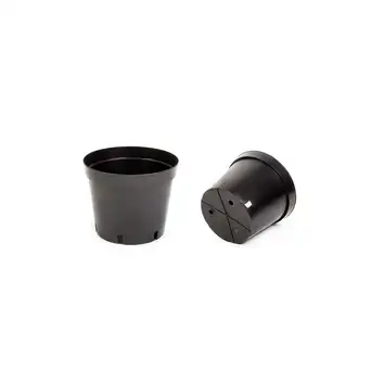 Zestaw Doniczka produkcyjna okrągła, kontener 7,5L/FI 25,5 cm czarny 10 szt.