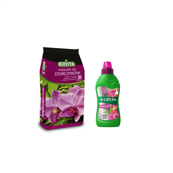 Ziemia do storczyków 3l BIOVITA + Nawóz do Storczyków Płynny 0,5l BIOPON