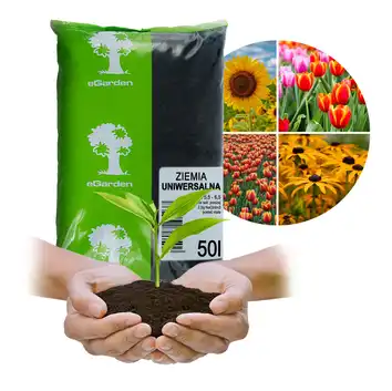 eGarden Ziemia Uniwersalna do Kwiatów Roślin 50l
