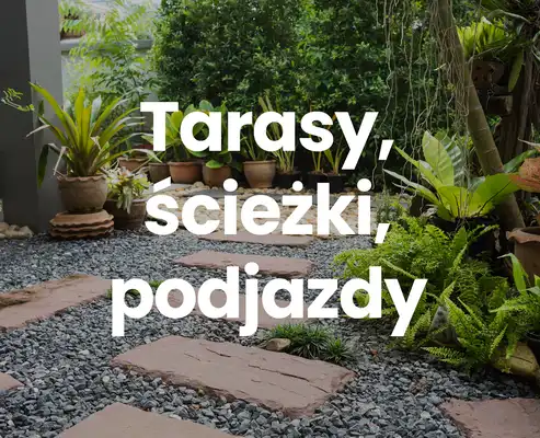tarasy, ścieżki, podjazy